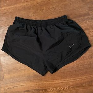 Black Nike tempo running shorts